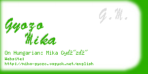 gyozo mika business card